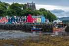 The colorful waterfront shops of Tobermory-Isle of Mull-Scotland Art Print